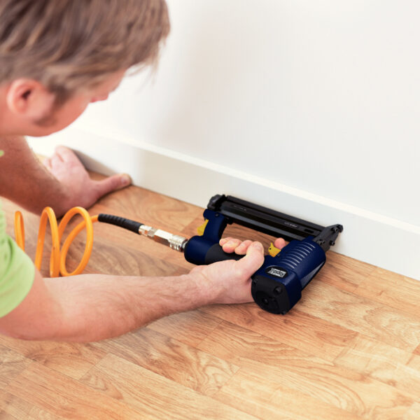 Rapid perslucht nietmachine/tacker PBS121 blauw/geel in koffer