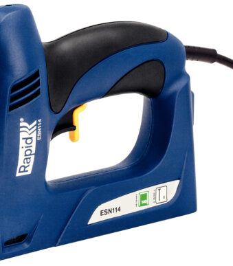 Rapid Elektro-nietmachine ESN114, blauw, in koffer