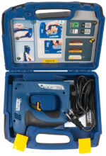 Rapid Elektro-nietmachine ESN114, blauw, in koffer