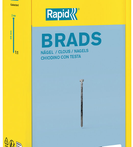 Rapid nagels type 8, 25 mm, gegalvaniseerd, grootverpakking 5600 stuks