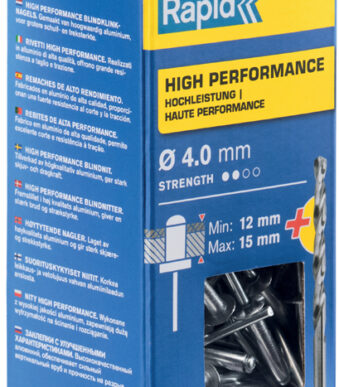 Rapid blindklinknagels universeel 4,0 x 18 mm aluminium