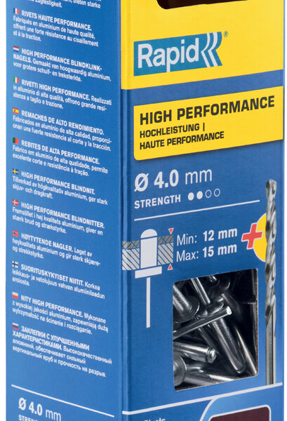 Rapid blindklinknagels universeel 4,0 x 18 mm aluminium