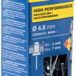 Rapid blindklinknagels universeel, aluminium, 4,8 x 10 mm