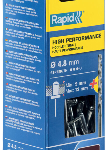 Rapid popnagels universeel, 4,8 x 16 mm, aluminium