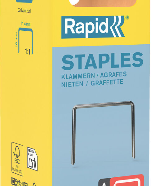 Rapid fijndraadnieten type 53, 10 mm, kleine verpakking