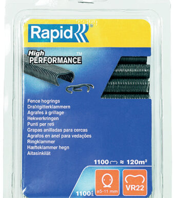 Rapid hekringklemmen VR22 met grijze kunststofcoating