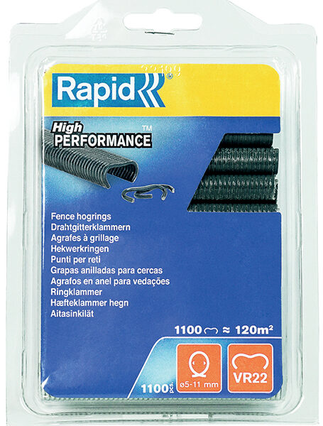 Rapid hekringklemmen VR22 met grijze kunststofcoating