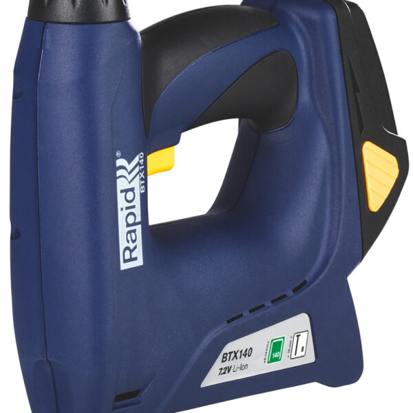 Rapid draadloze nietmachine BTX140 met accu en koffer, blauw