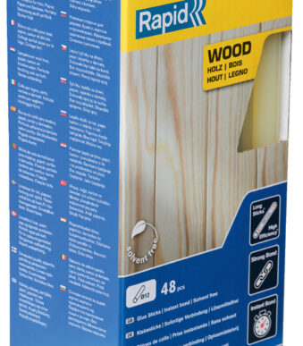 Rapid lijmpatronen hout, 12 mm diameter, lang