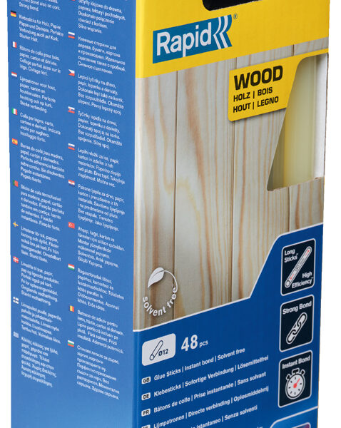Rapid lijmpatronen hout, 12 mm diameter, lang