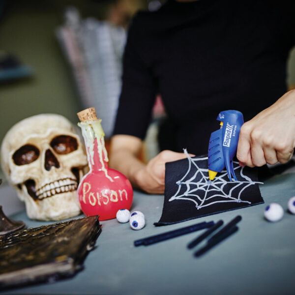 Rapid lijmpistool EG Point met afneembare kabel, blauw/geel