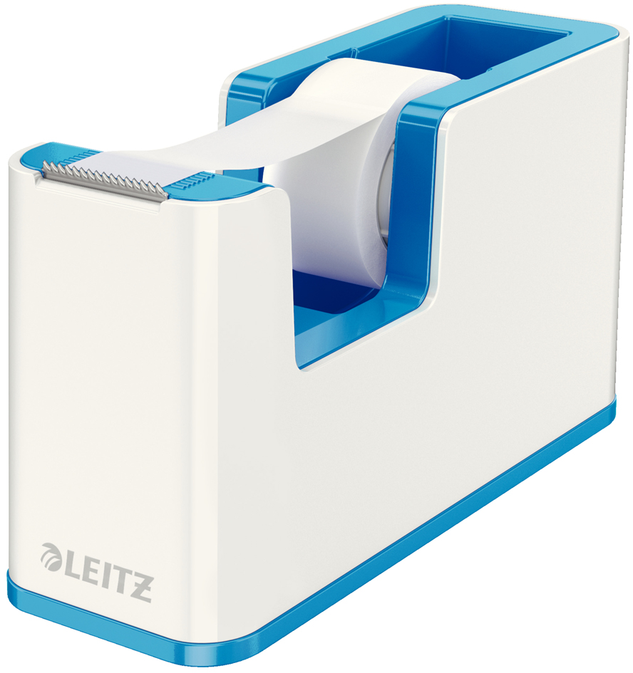 LEITZ plakbandhouder WOW Duo Colour blauw-wit, gevuld LEITZ plakbandhouder WOW Duo Colour blauw-wit, gevuld