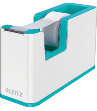 LEITZ plakbandhouder WOW Duo Colour, ijsblauw/wit