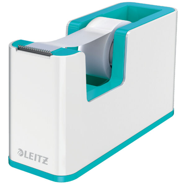 LEITZ plakbandhouder WOW Duo Colour, ijsblauw/wit