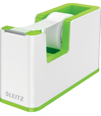LEITZ plakbandhouder WOW Duo Colour groen/wit inclusief plakband