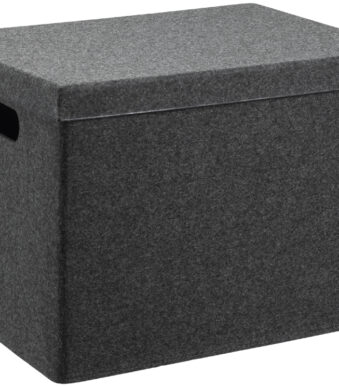 NHG opbergbox VEGA FELT STORAGE vilt L donkergrijs