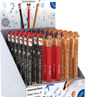 EBERHARD FABER Gelpennen Animal Erase it! Winter, 36 stuks