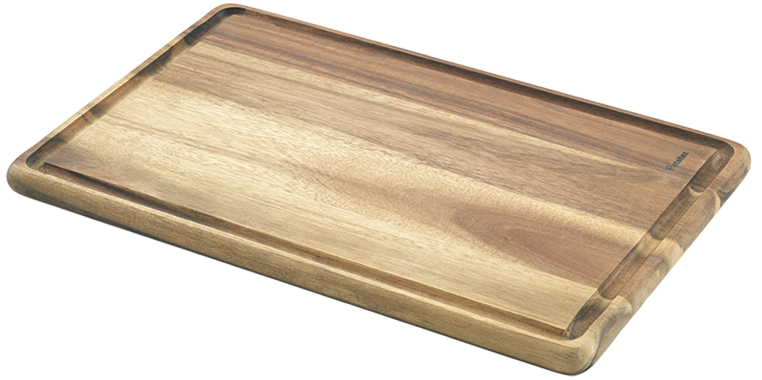 Metaltex snijplank akazienhout 31x21 cm met sapgeul