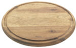 Metaltex snijplank rond, acaciahout, diameter 24 cm