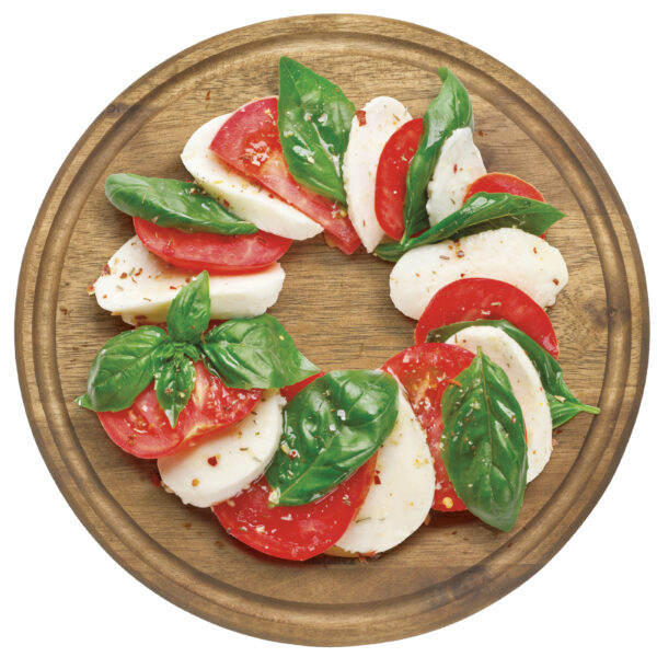 Metaltex snijplank rond, acaciahout, diameter 24 cm