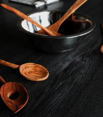 Metaltex pollepel ovaal - olivenhout 30 cm