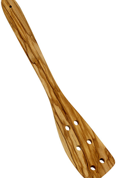 Metaltex pannenkeerder geperforeerd olijfhout 30 cm