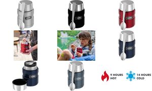 THERMOS voedselcontainer STAINLESS KING, 0,47 liter, zwart