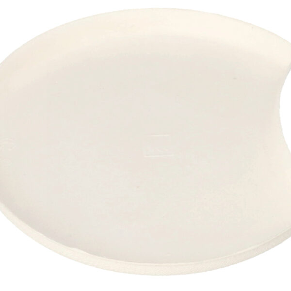 PAPSTAR Suikerriet bordjes halfmaan vorm, 120 mm, wit, 12 stuks