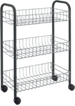 Metaltex allround trolley Sprinter 3 etages zilver-zwart