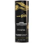 uni-ball fineliner set met 9 pennen in metalen koker