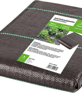 TerCasa onkruidwerende doek, 2 x 5 m, zwart