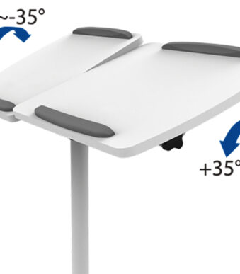 Logiprojectorwagen, wit/grijs