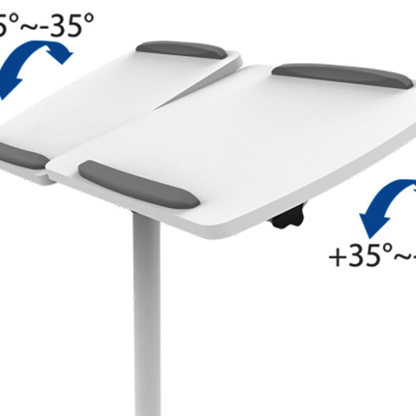 Logiprojectorwagen, wit/grijs