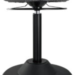 LogiLink Kruk, in hoogte verstelbaar, gasveer, zwart