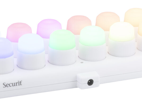 Securit LED waxinelichtjes set Amsterdam RGB kleuren oplaadbaar