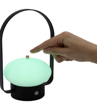 Securit Barcelona LED tafellamp oplaadbaar zwart