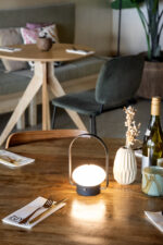 Securit Barcelona LED tafellamp oplaadbaar zwart