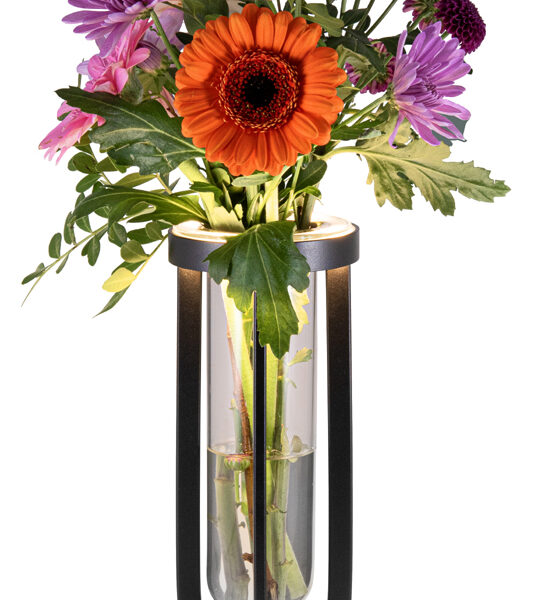 Securit oplaadbare LED tafellamp Florence zwart