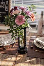 Securit oplaadbare LED tafellamp Florence zwart