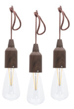 Securit Copenhagen oplaadbare LED hanglampen, 3 stuks