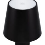 Securit Paris Oplaadbare LED Tafellamp, Zwart