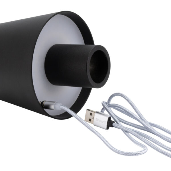 Securit Paris Oplaadbare LED Tafellamp, Zwart