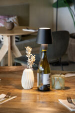 Securit Paris Oplaadbare LED Tafellamp, Zwart