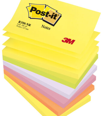 Post-it Notitieblok Z-Notes, 127 x 76 mm, 6 kleuren