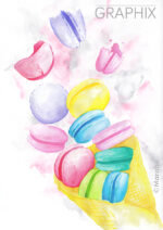 Marabu Brushpennen Aqua Potloden Graphix IJskristal, Doos 12 stuks