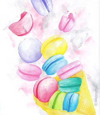 Marabu Brushpennen Aqua Potloden Graphix IJskristal, Doos 12 stuks