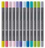 Marabu Brushpennen Aqua Potloden Graphix IJskristal, Doos 12 stuks