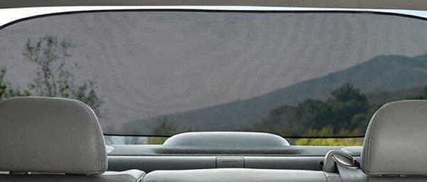 IWH Zonnescherm Auto Achterruit Zwart