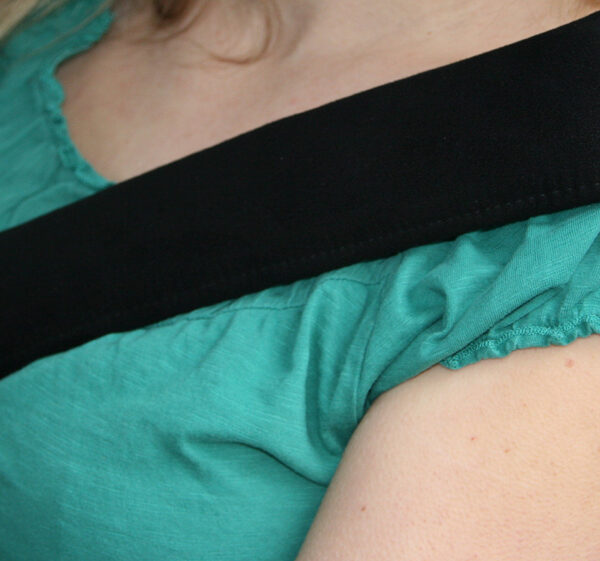 IWH Autogordel Polster Alcantara Zwart - 2 Stuks