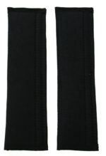 IWH Autogordel Polster Alcantara Zwart - 2 Stuks